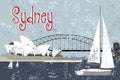 Sydney Opera House and Sydney Harbour Bridge Royalty Free Stock Photo