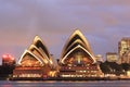 Sydney Opera House at twilight Royalty Free Stock Photo