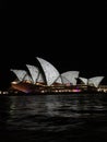 Sydney Opera House Vivid at Night Royalty Free Stock Photo