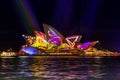 Sydney Opera House Vivid Sydney celebrations Royalty Free Stock Photo