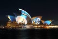 Sydney Opera House on Vivid Sydney Royalty Free Stock Photo