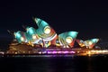 Sydney Opera House on Vivid Sydney Royalty Free Stock Photo