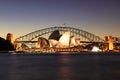 Sydney Opera at night Royalty Free Stock Photo