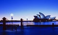 Australia: Sydney`s Opera illuminated Royalty Free Stock Photo