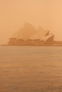 Sydney-September 2009 : The day have big sand strom cover all Sydney and Opera house.