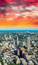 Sydney skyline - Beautiful sunset over Australia Royalty Free Stock Photo