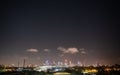 Sydney skyline in the night Royalty Free Stock Photo