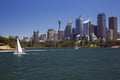Sydney skyline seen from the Manly ferry Royalty Free Stock Photo