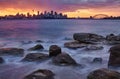 Sydney Skyline Sunset Royalty Free Stock Photo