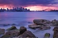 Sydney Skyline Sunset Royalty Free Stock Photo