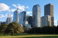 Sydney skyscrapers from Royal Botanic Gardens