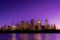 Sydney sunset and buildings Royalty Free Stock Photo