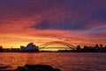 Sydney Sunset of the Year Royalty Free Stock Photo