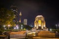 Sydney Tower and the glow of the night view Royalty Free Stock Photo