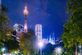 Sydney Tower at night Royalty Free Stock Photo