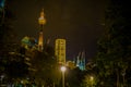 sydney tower and night view Royalty Free Stock Photo