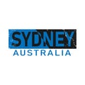 Sydney typography design vector, for t-shirt, poster and other uses Royalty Free Stock Photo