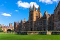 Sydney Uni building facade. University of Sydney daytime photo Royalty Free Stock Photo