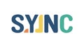 SYINC Text Icon for Data Synchronization, vector design Generative AI Royalty Free Stock Photo