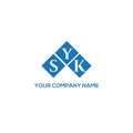 SYK letter logo design on white background. SYK creative initials letter logo concept. SYK letter design Royalty Free Stock Photo