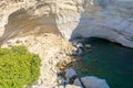 Sykia Cave at Melos Island, Greece Royalty Free Stock Photo