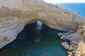 Sykia Cave at Melos Island, Greece Royalty Free Stock Photo