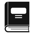 Syllabus book icon, simple style