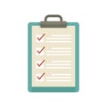 Syllabus to do list icon flat isolated vector