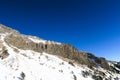 Syltran roche moutonnee view. Caucasian Mountains sheepback. Russia Royalty Free Stock Photo