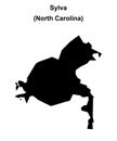 Sylva outline map Royalty Free Stock Photo
