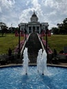 Sylva, North Carolina Courthouse in spring Royalty Free Stock Photo