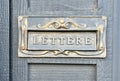 A letter box sign Lettere Royalty Free Stock Photo
