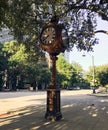 Sylvan Bros Vintage Clock in Front of the Jewelry Store