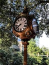 Sylvan Bros Vintage Clock in Front of the Jewelry Store