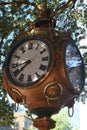 Sylvan Bros Vintage Clock in Front of the Jewelry Store
