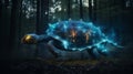 Sylvan Guardian: Turtle Patronus in a Mystical Forest Haven