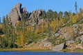 Sylvan Lake shoreline, Custer Park