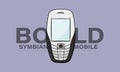 Symbian Slide Camera Mobile Phone - Stylish mobile phone Vector Illustration Royalty Free Stock Photo