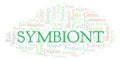 Symbiont word cloud. Royalty Free Stock Photo