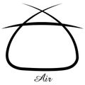 Symbol of the alchemical element of air