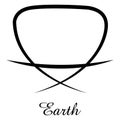 Symbol of the alchemical element of the earth