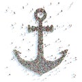 Symbol of a Anchor. Royalty Free Stock Photo