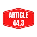 Symbol article 44.3 in France