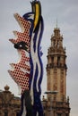 Symbol of Barcelona. Strange sculpture located in