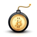 Bitcoin bomb symbol