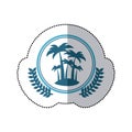 symbol blue island icon