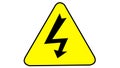 Symbol board of Risk of electric shock Royalty Free Stock Photo