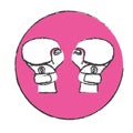 symbol boxing gloves icon image