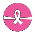 symbol breast cancer defense image Royalty Free Stock Photo