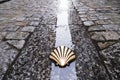 Symbol of the camino de santiago Royalty Free Stock Photo